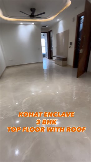 12K views · 11 reactions | KOHAT ENCLAVE 3 Bedrooms 3 Bathrooms Top Floor With roof NORTH EAST FACE Size 140 Square Yard Backside Park Wide Road PEEUSH KHANNA Real Estate Company 91000-14000 72-0000-6262 #builderfloors #reels #realestate #luxury #investwithpeeush #investorsshack | Peeush Khanna | Facebook