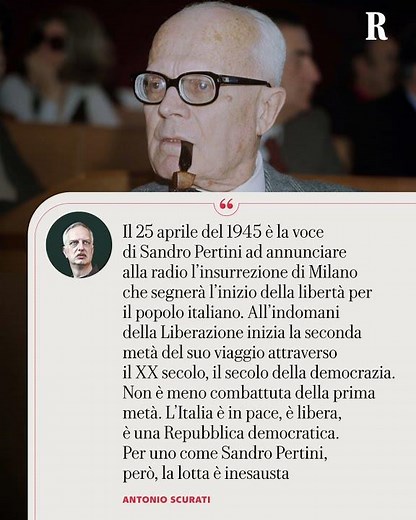 Quell’annuncio di Pertini: il messaggio antifascista lungo una vita