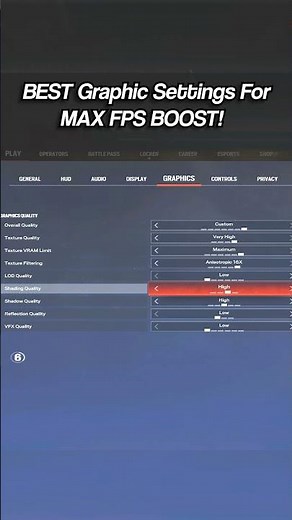 The BEST Graphic Settings on Rainbow Six Siege ✅ #r6 #r6le #r6siege