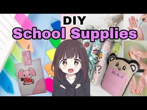 DIY "4 useful school supplies"|How to make diy for school |#youtube #schoolsupplies #schoollife #diy