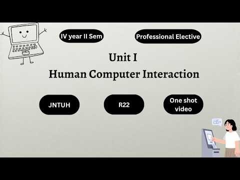 R22 HCI Unit 1 | JNTUH | Professional Elective