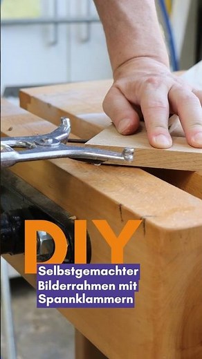 DIY: Selbstgemachter Bilderrahmen mit Spannklammern | vasalat.com #diyprojekt