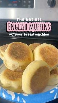 Easy English Muffins #breadrecipe #englishmuffins #breadrecipes #breadmachine #breadmaker #diy