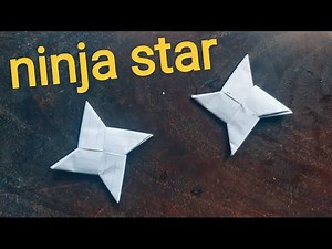 Ninja star | how to make a paper ninja star | origami paper star | easy work