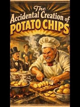 The Accidental Creation of Potato Chips #Food