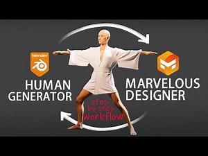 Human Generator to Marvelous Designer Workflow: Step by Step Tutorial
