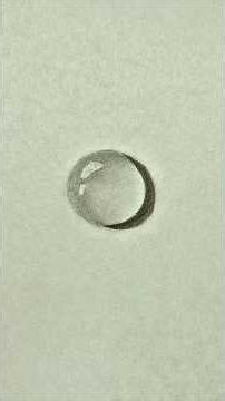 how to draw realistic waterdrop