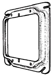 Mulberry 11241 4 x 5/8 inch Double Gang Square Switch Plate