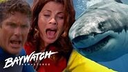 SHARK HUNT! A GREAT WHITE SHARK Attacks Mitch & Caroline! Baywatch Remaster