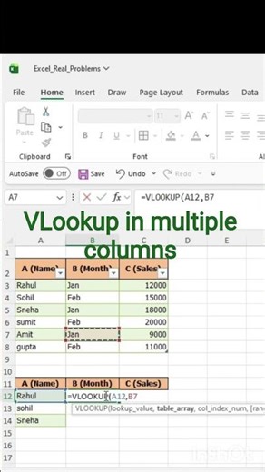 how to use VLookup in multiple columns