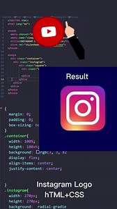 1.7K views | Instagram Logo with HTML and CSS Wanna source code? #balochcodes #html #css #instagram | BalochCodes | Facebook