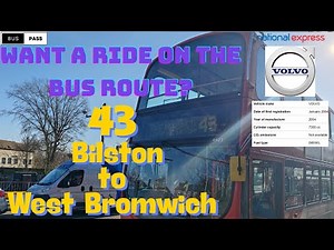 How to Navigate Bus Route 43 🚍 Bilston to West Bromwich via Great Bridge & Princes End 🏙️