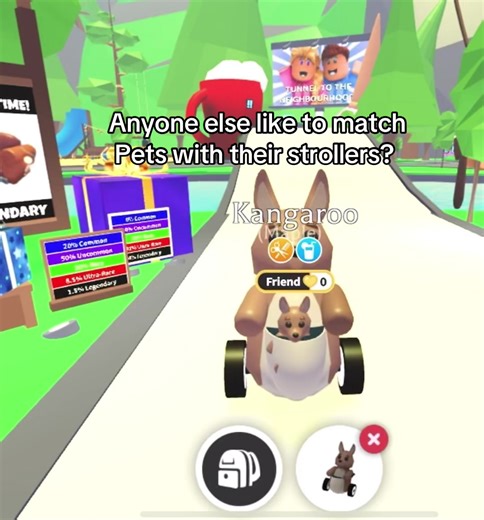 Combina tus mascotas con coches de paseo en Adopt Me