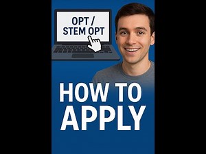 🎓 How to Apply for OPT & STEM OPT in 2025 | Step-by-Step Guide for International Students