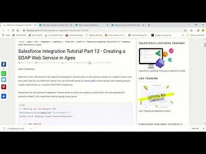 Salesforce Integration Tutorial Part 12 | Creating a SOAP Web Service in Apex