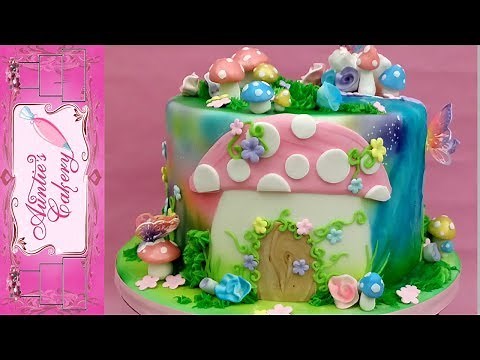 Enchanted Fairy Garden Cake Full Tutorial