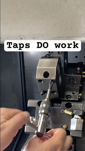 Tooling Up:CNC Lathe ✅ #cnc #cnclathe #cncmill #lathe #machinist #work #cnctips #tools #tapping