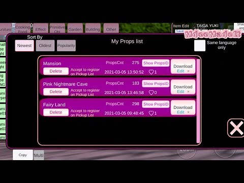 How to download my build/props?| Tutorial (Sakura School Simulator)