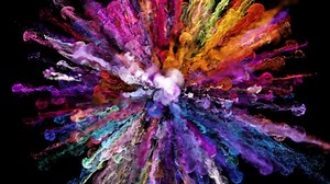 Cg Animation Color Powder Explosion On 库存影片视频（100% 免版税）1085225108 | Shutterstock
