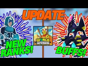 New World Defenders Update is Here! New Tower Buffs and More! Roblox