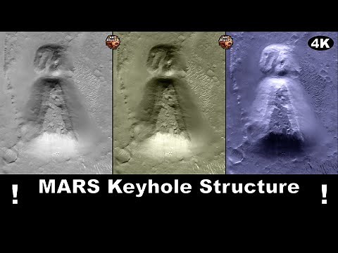 MARS Keyhole Pyramid Structure - Spider Plants Exposed. 4K. ArtAlienTV