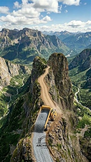 Building an Extreme Mountain Highway Over a Bottomless Canyon | ArchBuild Studio #architecturedesign