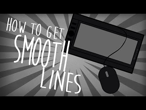 How to draw SMOOTH LINES with a TABLET or MOUSE tutorial