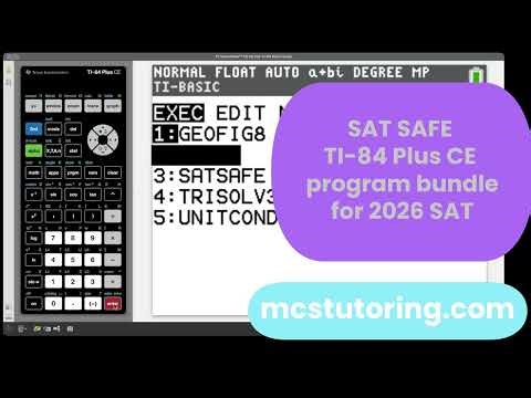 SAT SAFE: The Best TI-84 Calculator Program for the Digital SAT