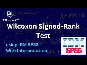 Wilcoxon Signed Rank Test using SPSS | with interpretation