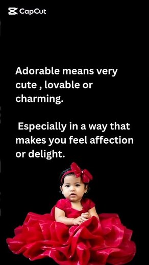 Adorable meaning with example. English vocabulary with meaning #englishlanguage #englishvocabulary