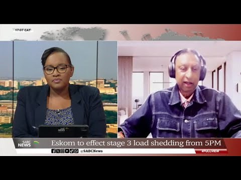 Discussion: Eskom will start implementing load shedding from 5PM