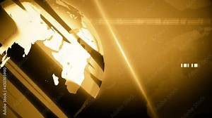 Abstract globe backgrounds. News generic. News opener. Rotation globe moving background. 4K video footage.