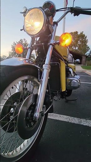 Sulfur Yellow 1976 Honda Gold Wing GL1000 #goldwing #mechanic #motorcycle #motorbike #restoration