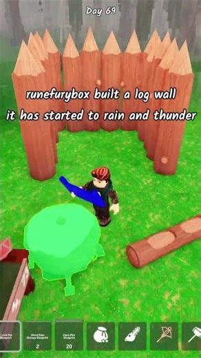 AFK Food Farm Life Hack 🌲 Roblox 99 Nights in the Forest. #games