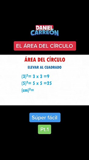 El área del círculo #danielcarreon #teamcarreon #facilisimo #aprendeentiktok #aprendecontiktok #aprendetiktok #mates #mate