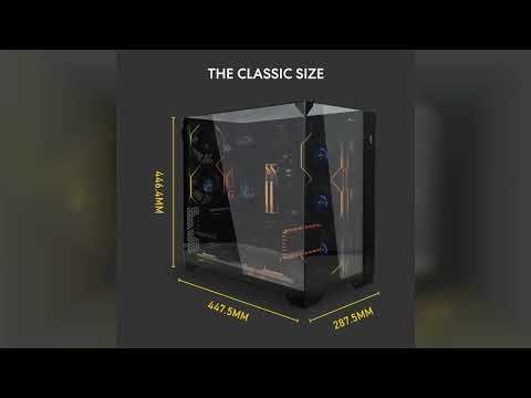 Review: Lian Li O11 Vision Compact Black-Steel-Tempered Glass ATX Mid Tower Computer Case-Back...