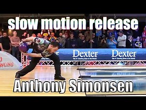 Anthony Simonsen slow motion release - PBA Bowling
