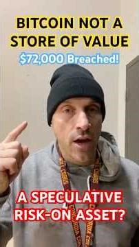 BITCOIN NOT STORE OF VALUE. WHAT IS IT THEN? Bitcoin headed to 70K?