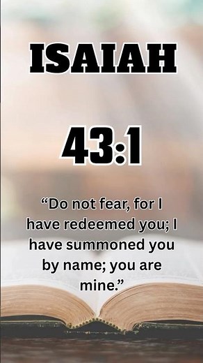 This One Verse Changes Everything Isaiah 43:1