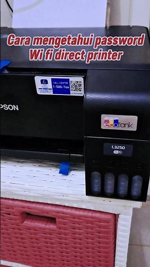 cara mengetahui password wifi printer epson L3250 #l3250 #passwordwifi #epsonl3250