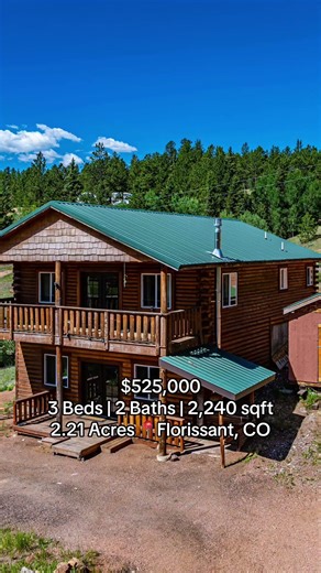 🌲 Colorado cabin dreams start here 🌲 #realestate #springshometeam #home #realtyhomes #colorado