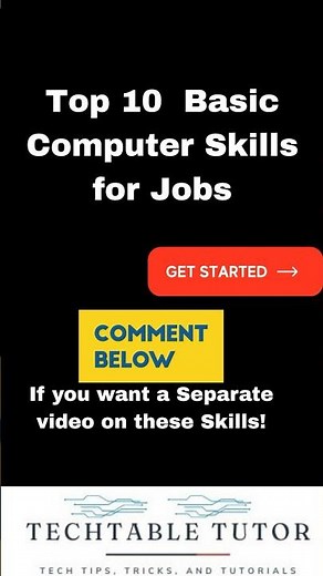 10 Basic Computer Skills for Jobs You Must Know| Computer Skills #computerjobs