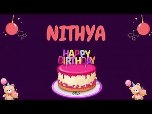 Happy Birthday Nithya 🎂 - Special Birthday song for Nithya (4K)