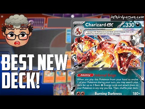 Tera Charizard ex is the BEST NEW DECK from Obsidian Flames! - (Pokemon TCG Deck List + Matches)