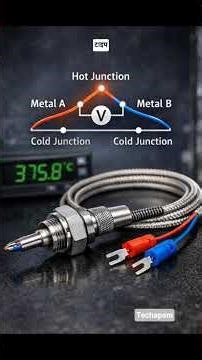 Thermocouple क्या है | Thermocouple Working Principle | Temperature Sensor #viral #shorts