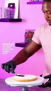 2M views · 136K reactions | Making a Strawberry Shortcake I promise I know how to say "Strawberry" my accent is just strong sometimes  I used Yum Crumbs for the outside crumb decoration. #cakedecorating #WeTheCulture #cake | The Sweet Impact | Facebook