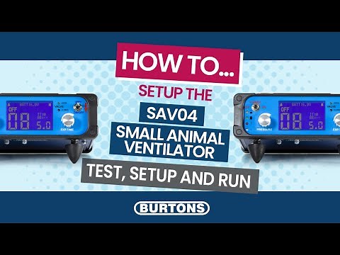 How To Setup The SAV04 Small Animal Ventilator: Test, Setup & Run