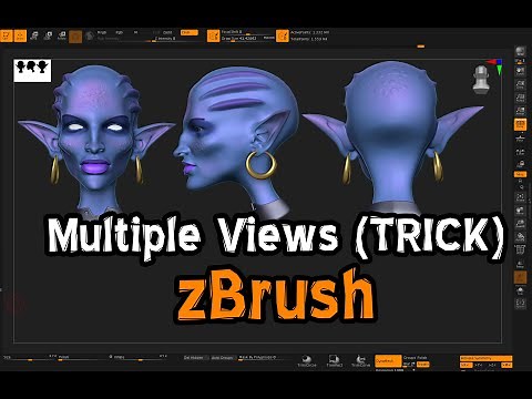 zBrush (Trick) - Multiple Views/Screenshots of your 3D Model