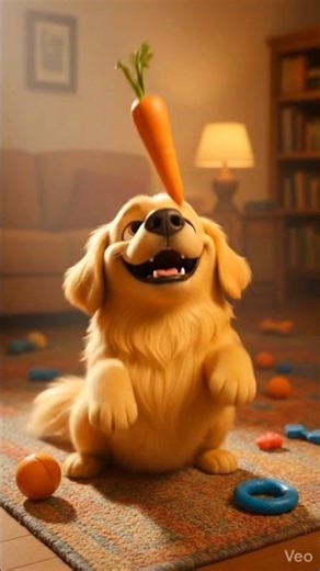 ¿Que pasaría si un PERRO come ZANAHORIA? 🐾 #shorts #ia #perros #alimentossanos
