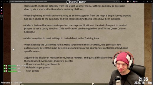 ⏹️ MHWilds TU4 Showcase! Watching and chatting about it after [ EN / 日本語 ] !PC